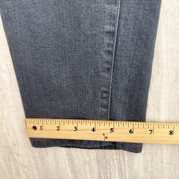 Eileen Fisher Jeans Womens 10 Gray Straight Leg Organic Cotton Blend Stretch USA - Picture 12 of 14